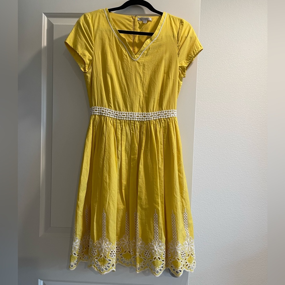 Downeast brand yellow dress. Size small.